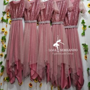 Vestido Princesa Rosé