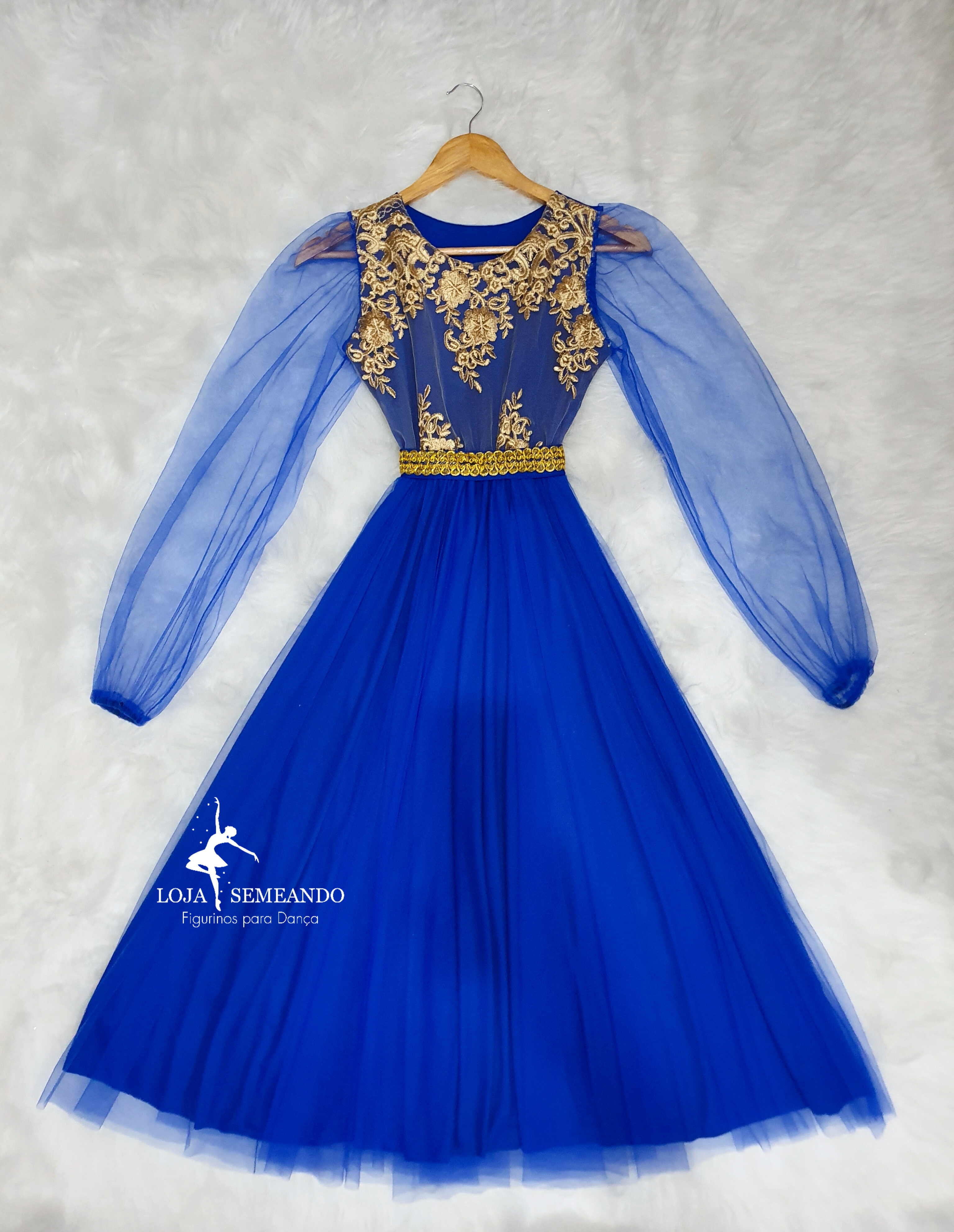 Vestido Cantares: Azul Royal