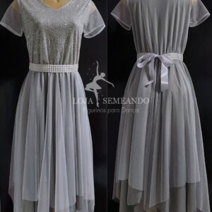 Vestido Princesa Cinza