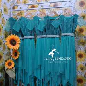 Vestido Princesa Verde Jade