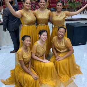 Vestido Princesa Mostarda com Dourado