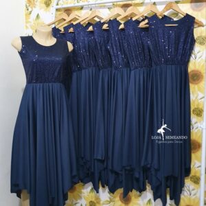Vestido Elegance Azul Marinho