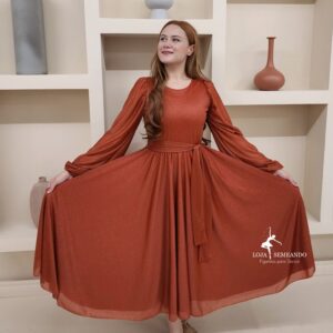 Vestido Aurora Terracota