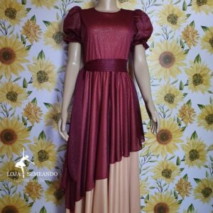 Vestido Aurora com Ponta lateral