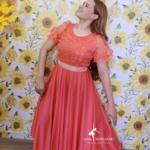 Vestido Florescer (Saia 4 pontas)