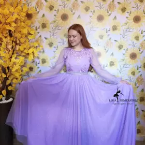 Vestido Cantares: Lilás